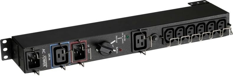 Panel bypass Eaton MBP3KI për rack 1U, 9 dalje C13, hyrje C20, zi
