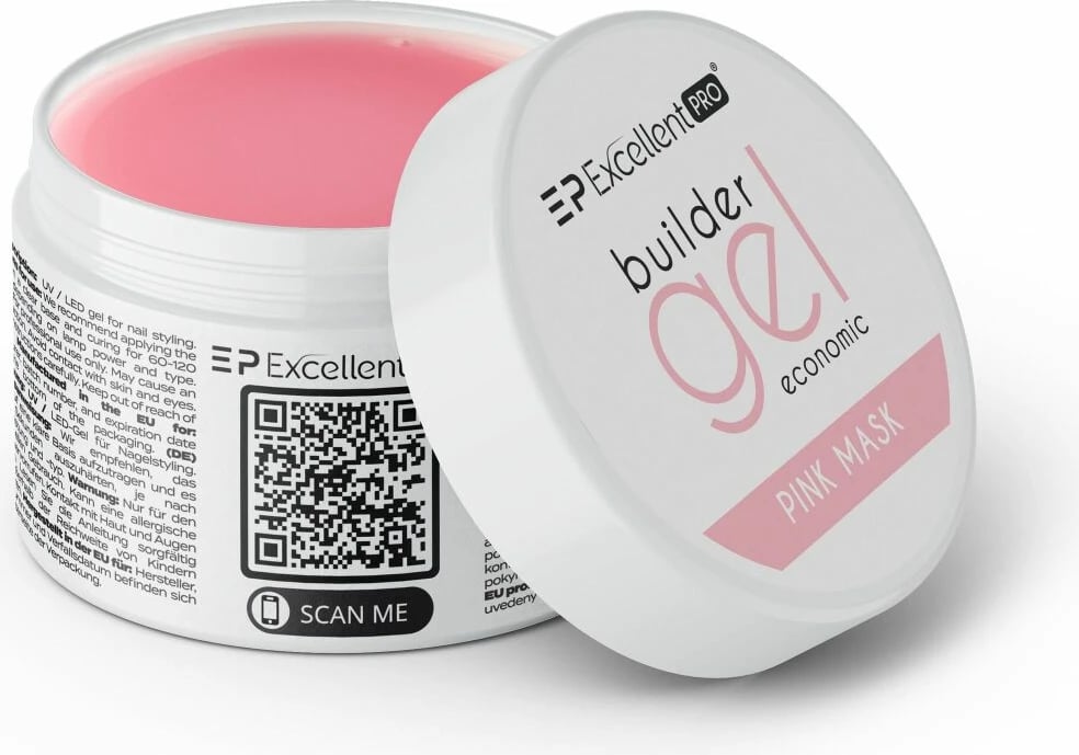 Xhel ndërtues për femra Excellent PRO Economic Pink Mask, 50g