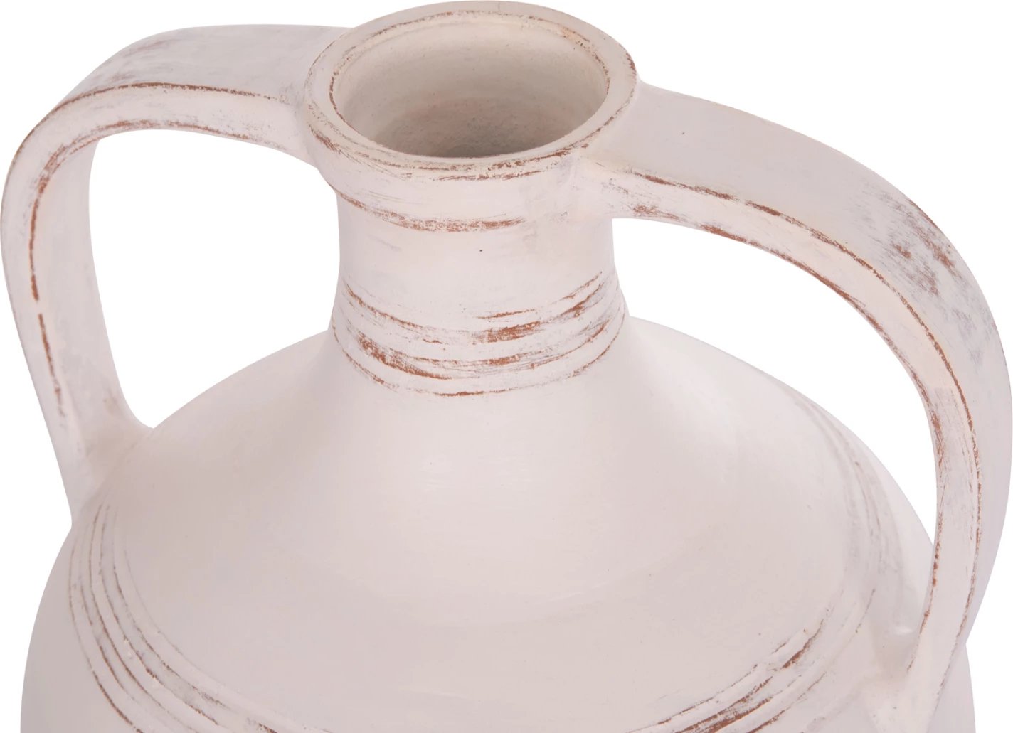 Vazo dekorative amforë, terrakotë e bardhë, FEAX FH4676.02S, 35x35x48cm