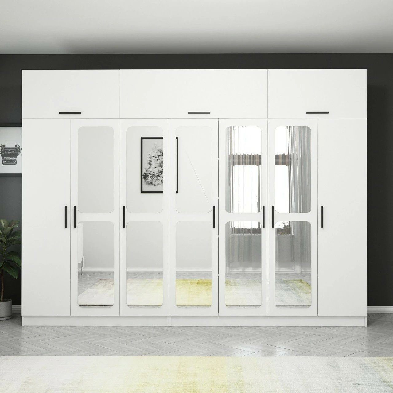 Dollap Skye Decor, ngjyrë e bardhë, 3949