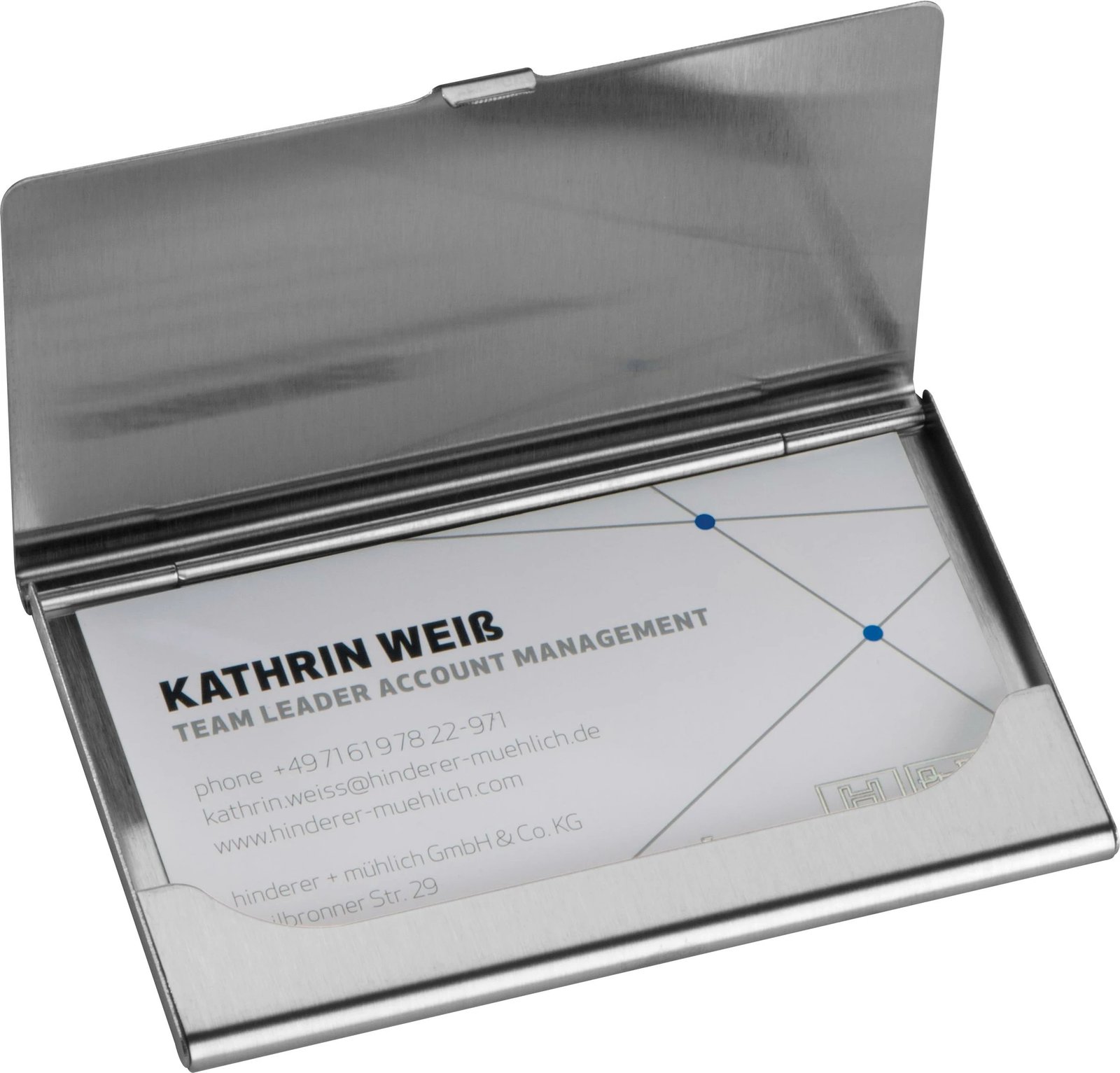 Mbajtës kartash metalik MACMA 9.4x5.8x0.7cm