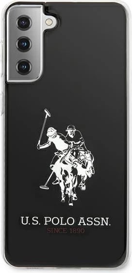 Mbështjellës U.S. Polo Assn. USHCS21STPUHRBK për Samsung Galaxy S21, Shiny Big Logo, i zi