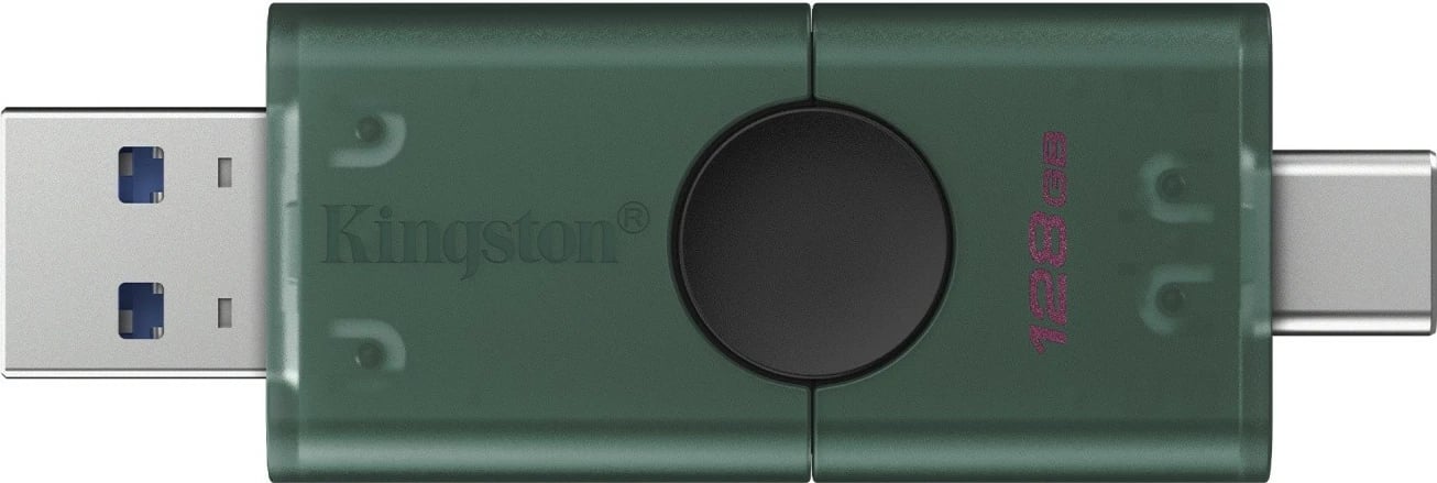 Pendrive Kingston DataTraveler DuoG2 128GB, USB-A/USB-C, Gjelbër