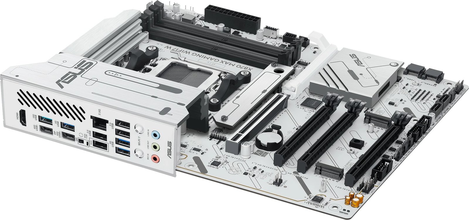 Pllakë amë ASUS X870 MAX GAMING WIFI7, Socket AM5, DDR5, ATX, WiFi 7, e bardhë