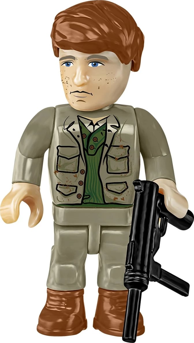 Set blloqesh Cobi Sherman M4A2E8 (76)W, 865 pjesë, 5 figurina, Jeshile