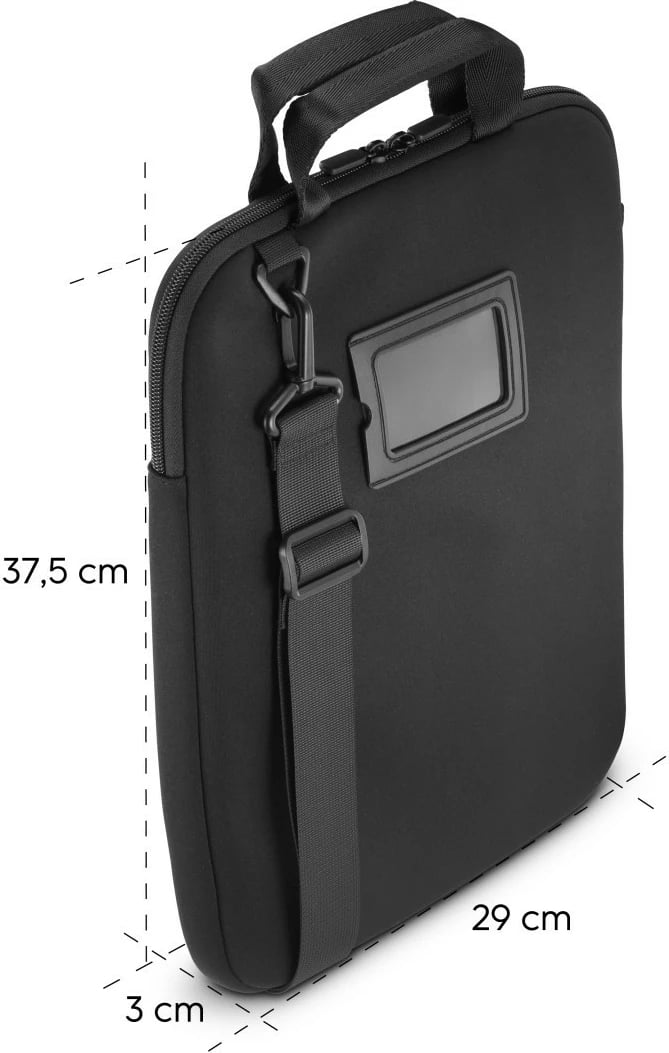 Mbështjellës laptopi, Hama, 222076, 13.3-14.1 inç, neopren, me doreza dhe rrip shpatulle, i zi