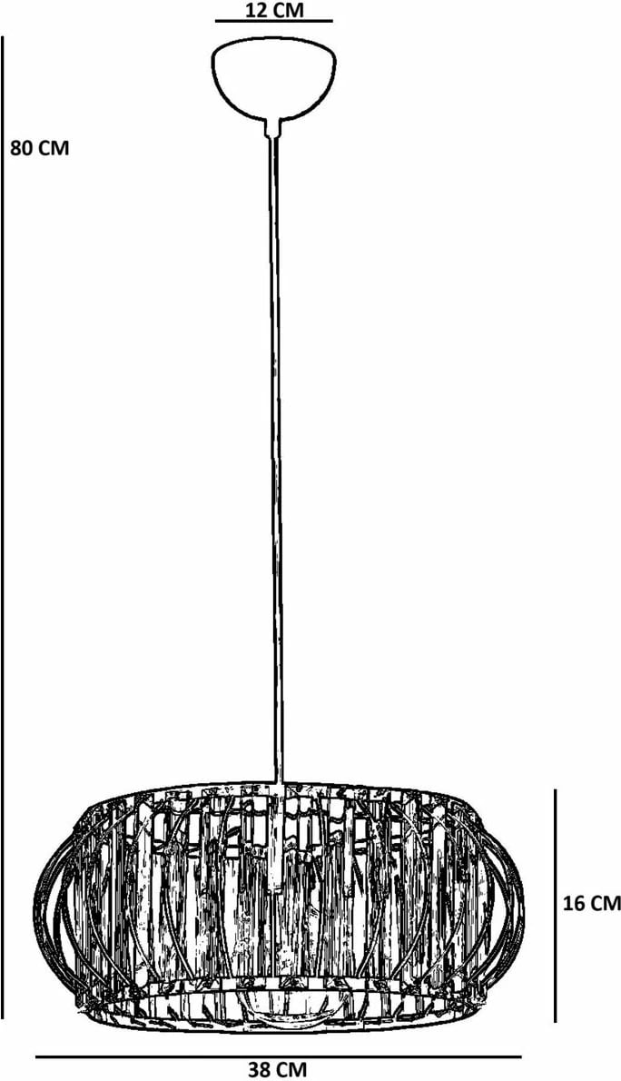Llambë tavani Opviq, ngjyrë ari, 9043-7