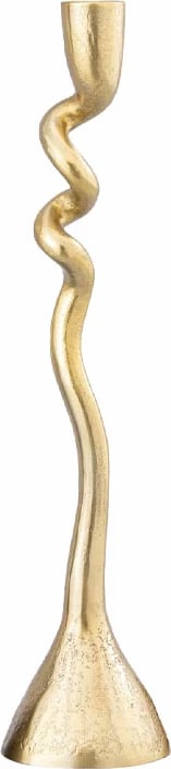 Mbajtës qirinjsh ESTILO, alumin, ngjyrë ari, 10.5x10x45cm