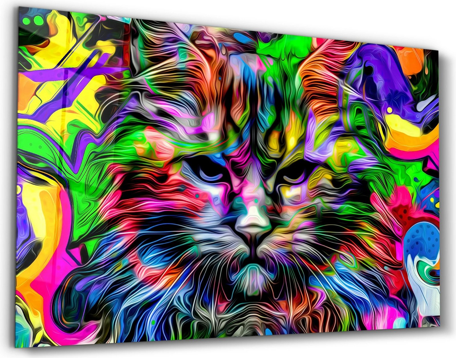 Pikturë dekorative prej xhami të temperuar, shumëngjyrëshe, Wallity CAM-5086, 46x72cm