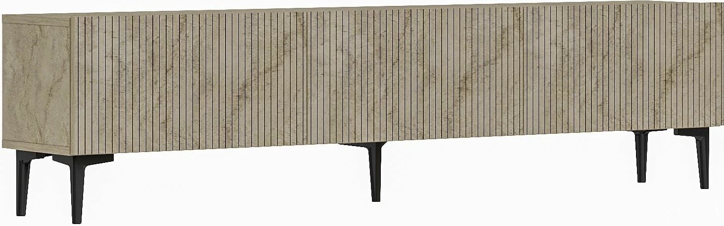 Komodë TV Skye Decor, ngjyrë travertin, Oscar