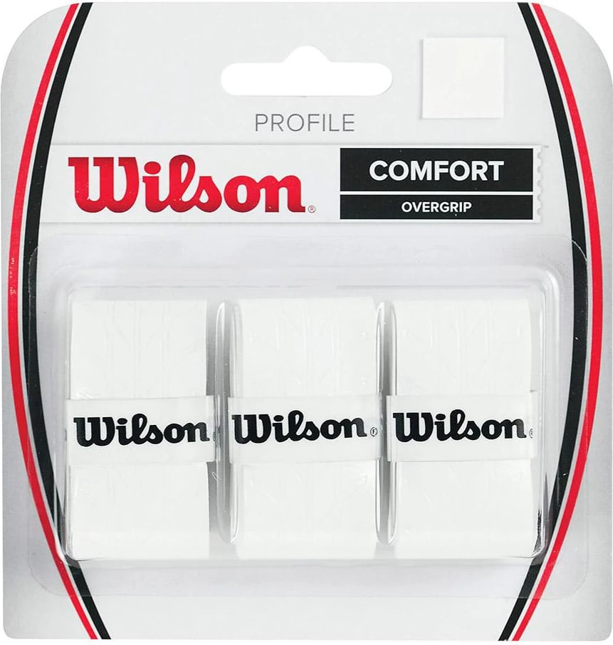 Overgrip për tenis Wilson, të bardha