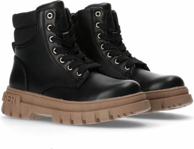 Çizme Tommy Hilfiger për Femra, të lidhura me shnur, të zeza