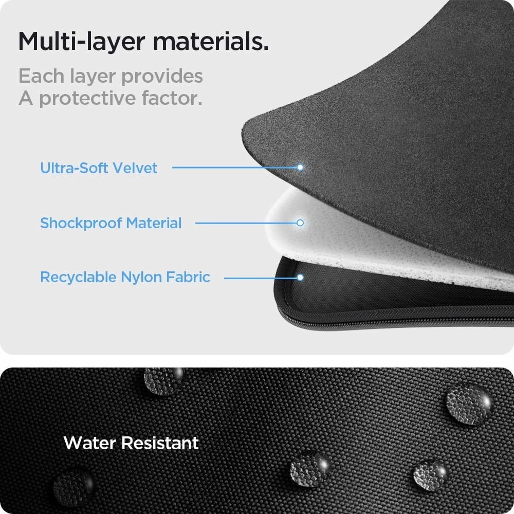 Mbështjellës laptopi Spigen Basic Pouch 15-16", i zi