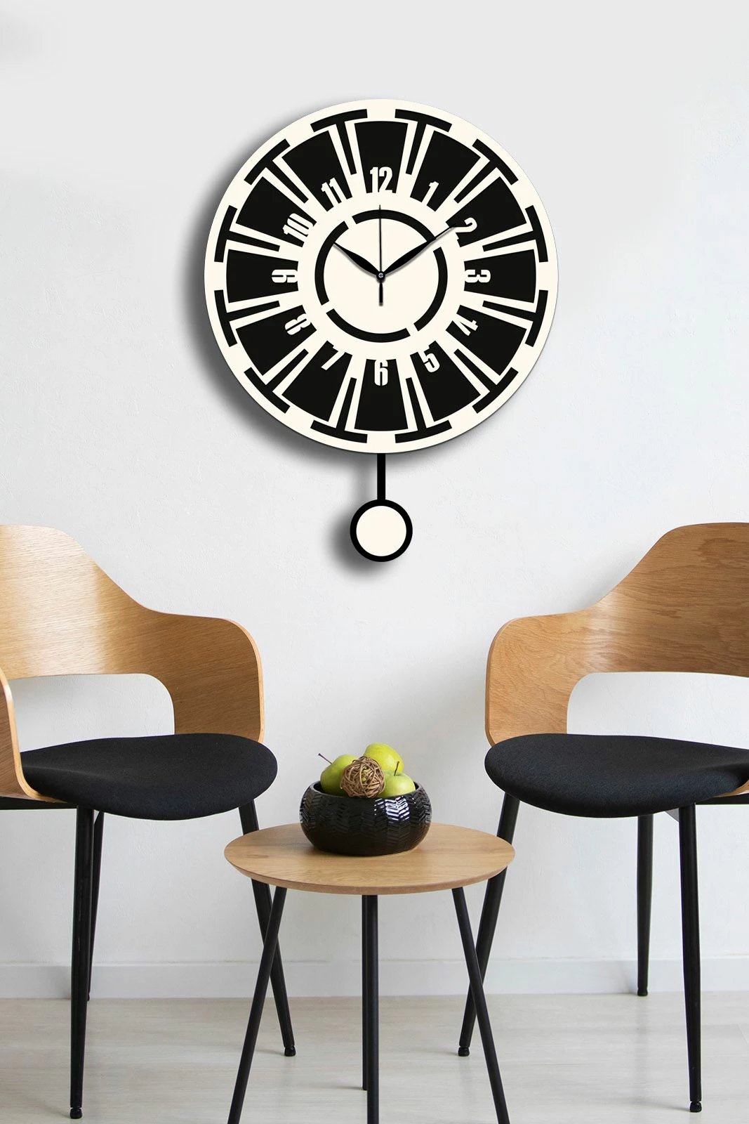 Orë muri dekorative Wallity, krem e zezë, Vlnt114Kr