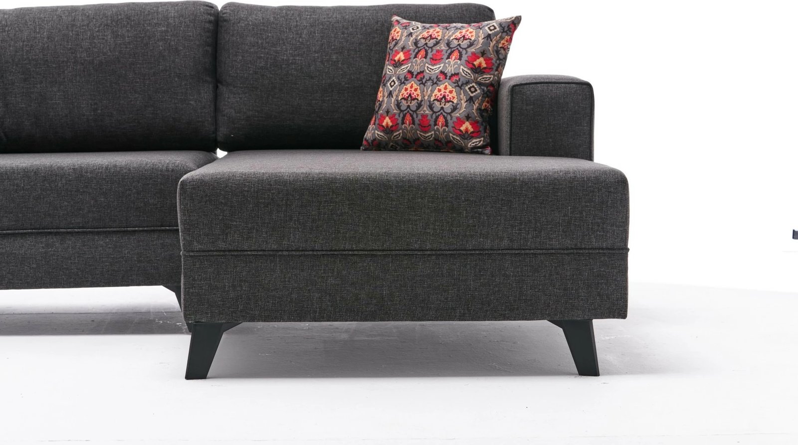 Kënd-sofë krevate Atelier del Sofa, Efsun, antracit