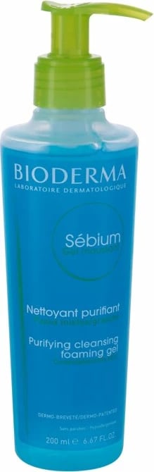 Xhel pastrues për femra BIODERMA Sébium Gel Moussant me pompë, 200ml