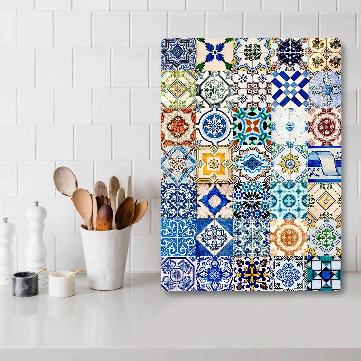 Dërrasë prerëse Hermia, qelq i temperuar, shumëngjyrëshe, Ckt35 - 2030, 20x30cm Dërrasë prerëse Hermia, qelq i temperuar, shumëngjyrëshe, Ckt35 - 2030, 20x30cm