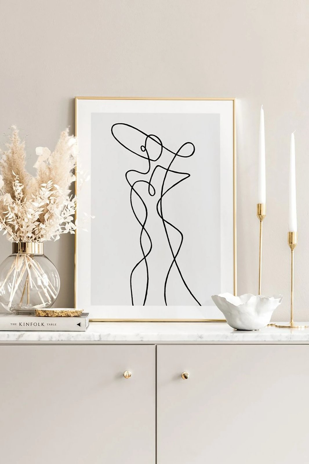 Pikturë dekorative me kornizë, Wallity, Tekhamcerceve6, shumëngjyrëshe, 33x48cm