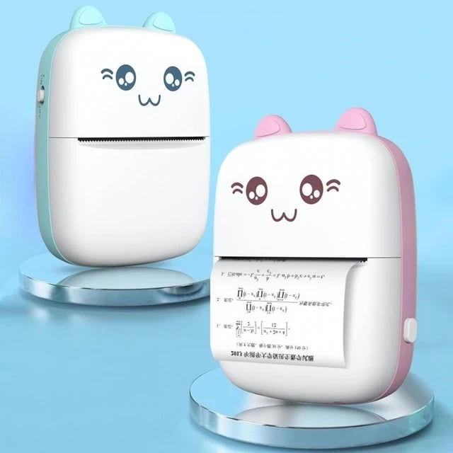 Printer termik mini Hurtel HURC9, Bluetooth, 1000mAh, Kaltër