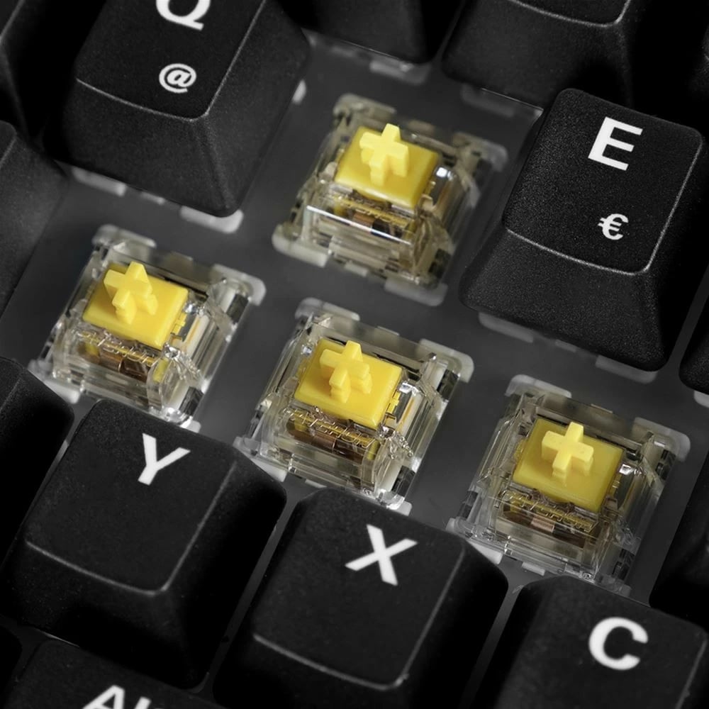 Tastierë gaming Sharkoon Skiller SGK50S3 Wood, mekanike, QWERTZ, e zezë