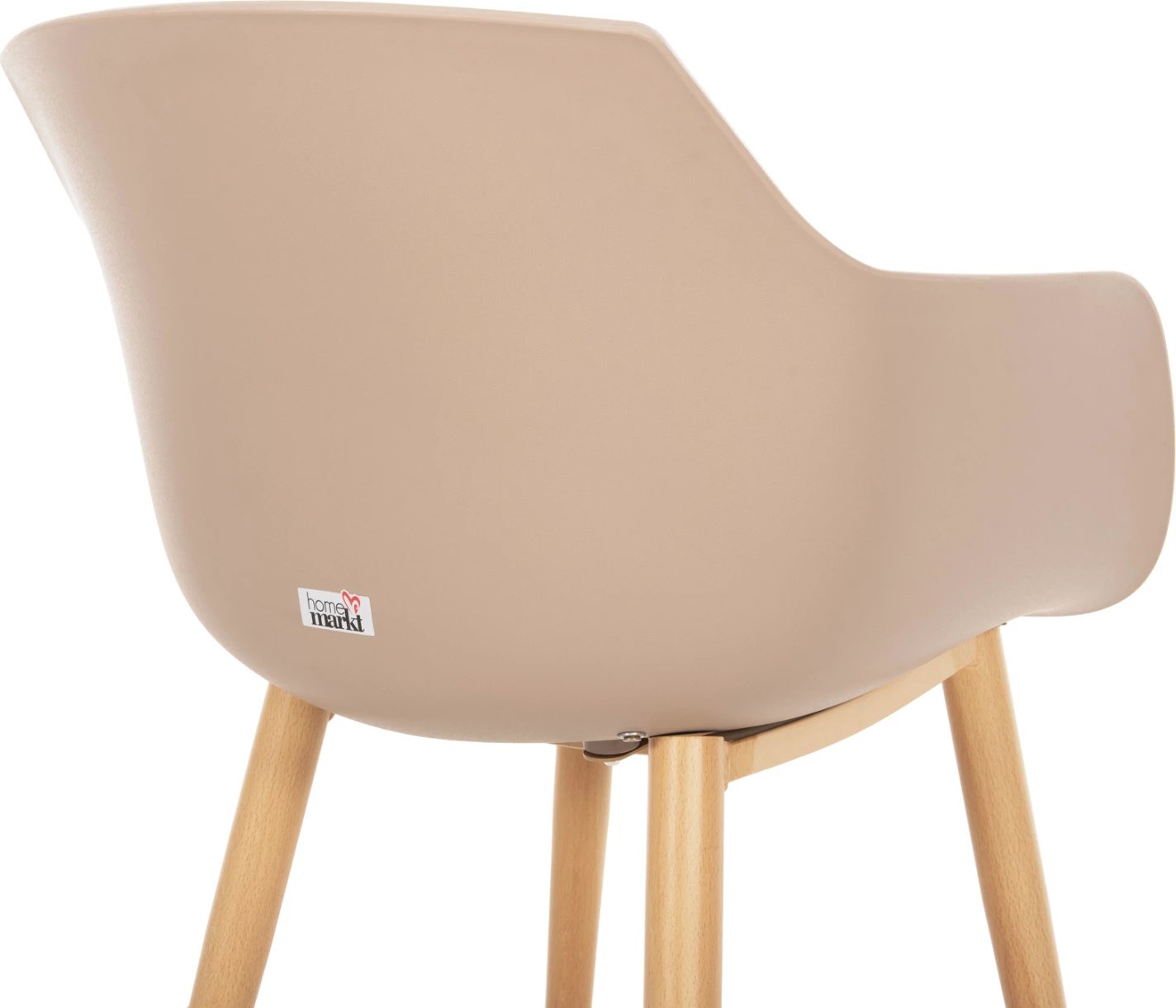 Karrige për ngrënie LUCIE FH8242.11, ngjyrë kapuçino, këmbë metalike ngjyrë druri, 56x55.5x80H cm., set prej 2 copë