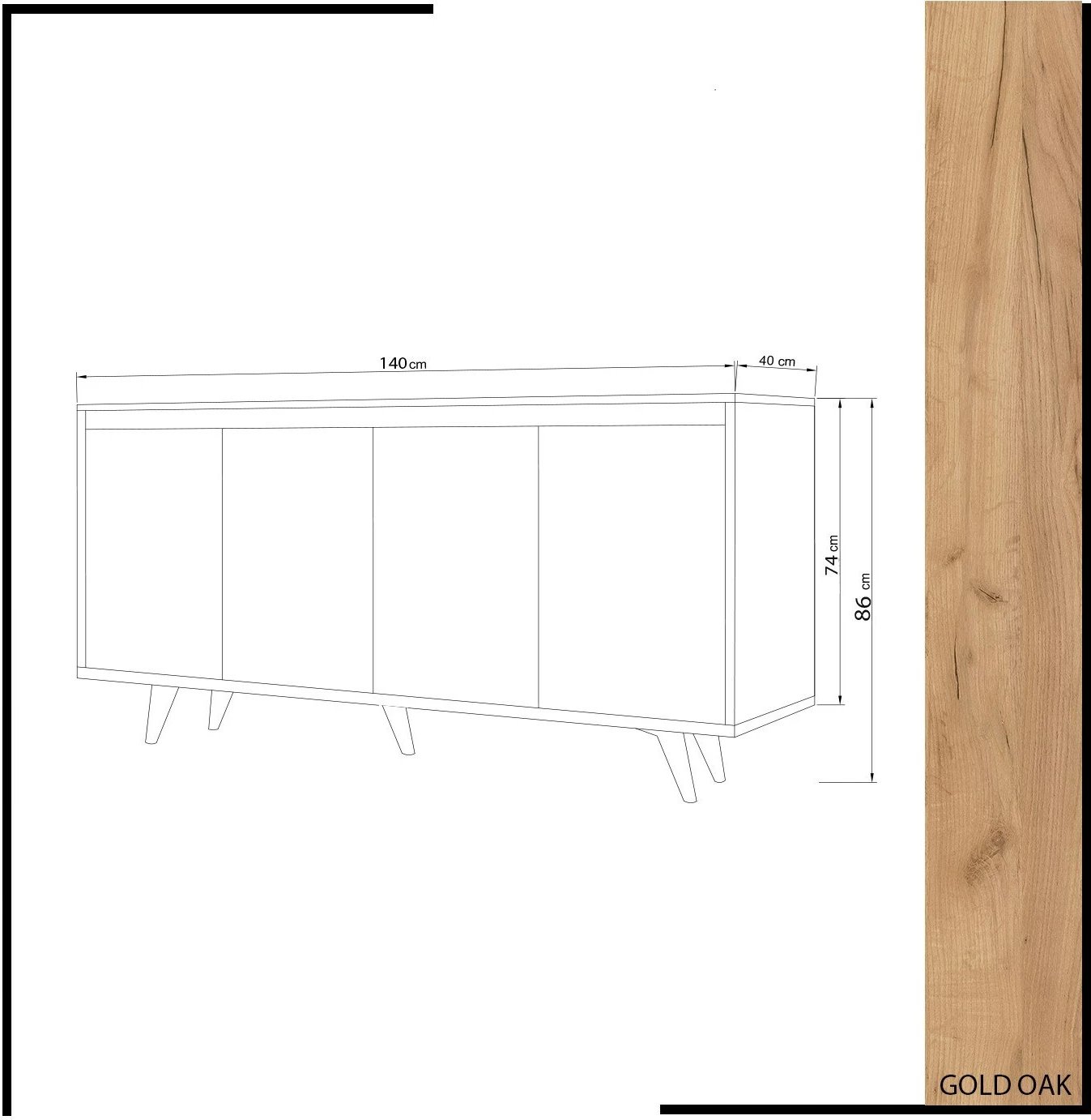 Konsol Nossa, ngjyrë lis dhe e bardhë