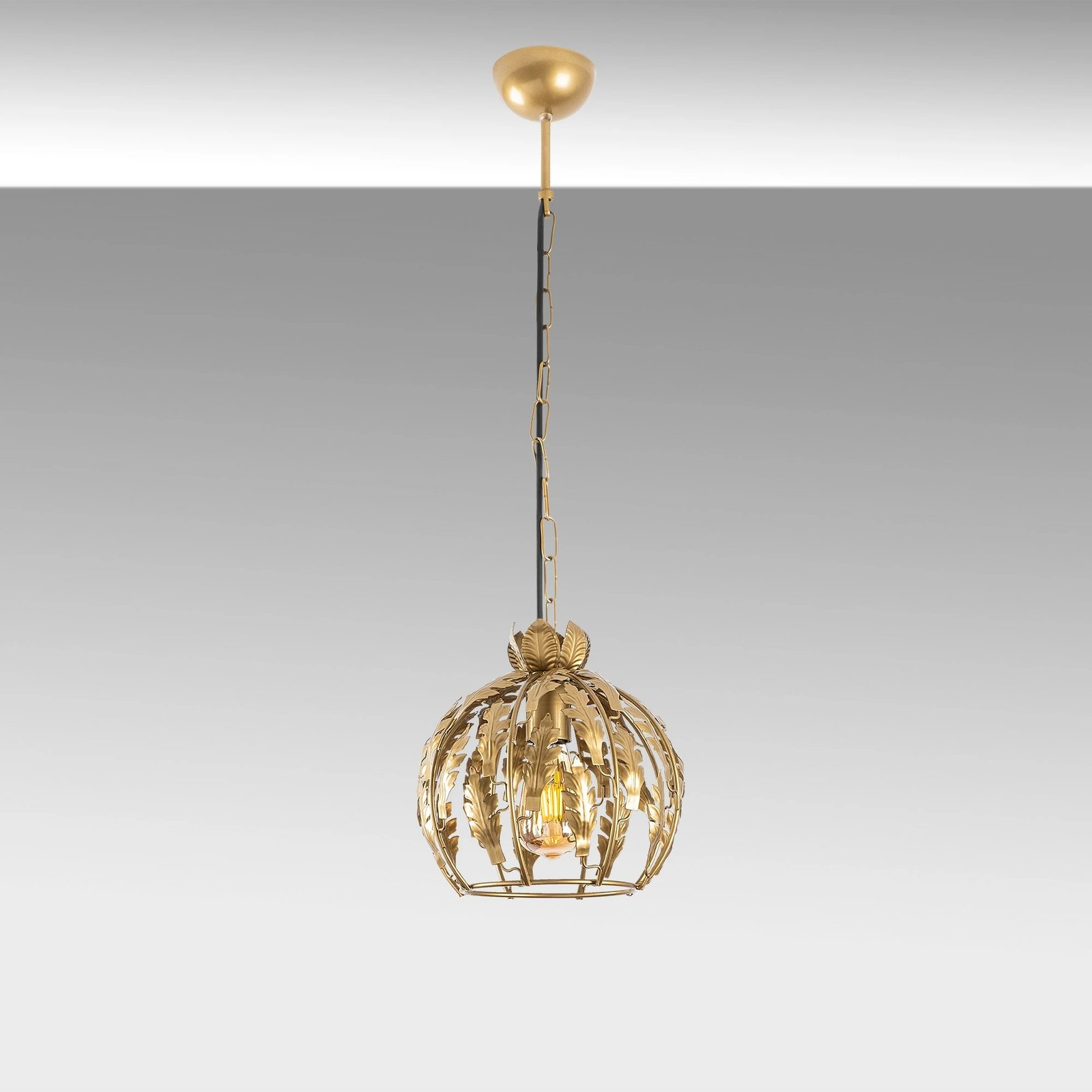 Llambë tavani Opviq, dizajn industrial, ngjyrë ari, 11050