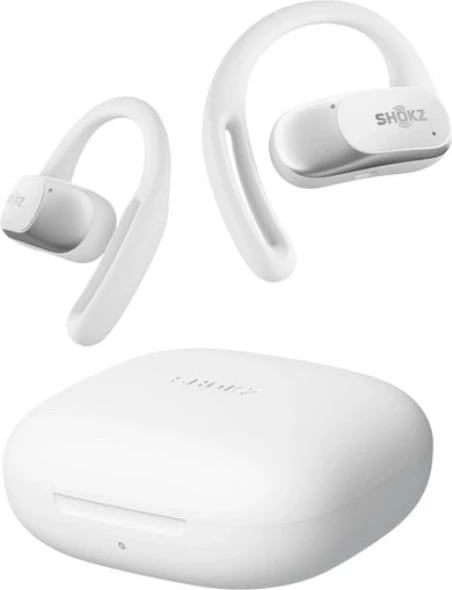 Kufje pa tela open-ear Shokz OpenFit T511-ST-WT True Wireless me grepa veshi 8.7 g, të bardha