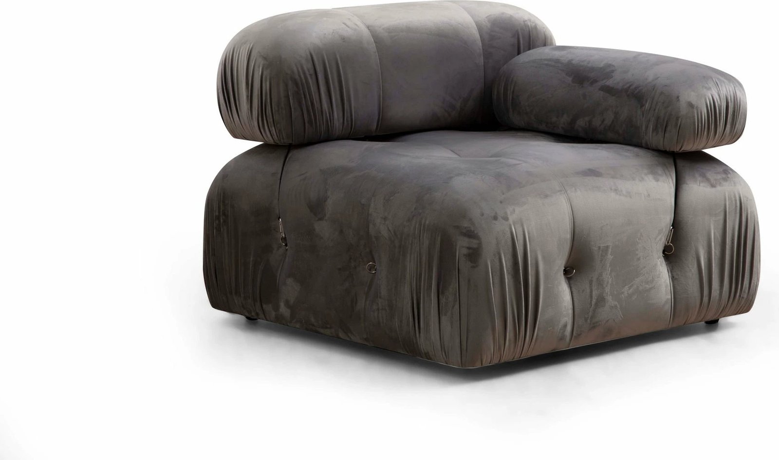 Këndare Atelier del Sofa, Bubble Corner (L1-O1-1R-Puf), ngjyrë gri