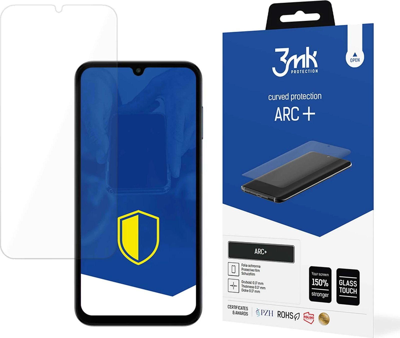 Folje mbrojtëse 3mk ARC+ për Samsung Galaxy M15 5G, TPU, Transparente