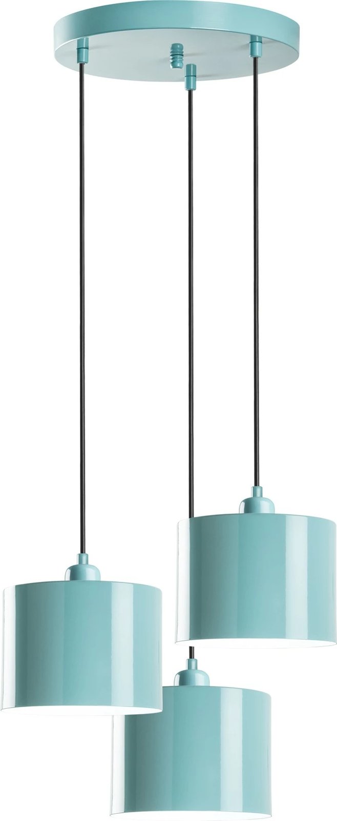 Llambë tavani Opviq, Duz - 195, ngjyrë turquoise, 3 copë