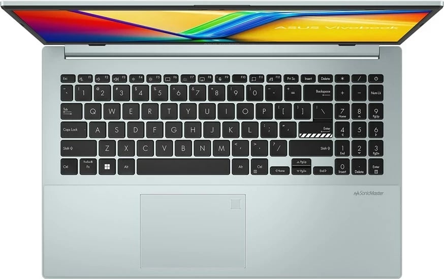 Laptop ASUS Vivobook Go 15 E1504GA-WS34, Intel Core i3, 8 GB RAM, 256 GB SSD, Gjelbër, Gri