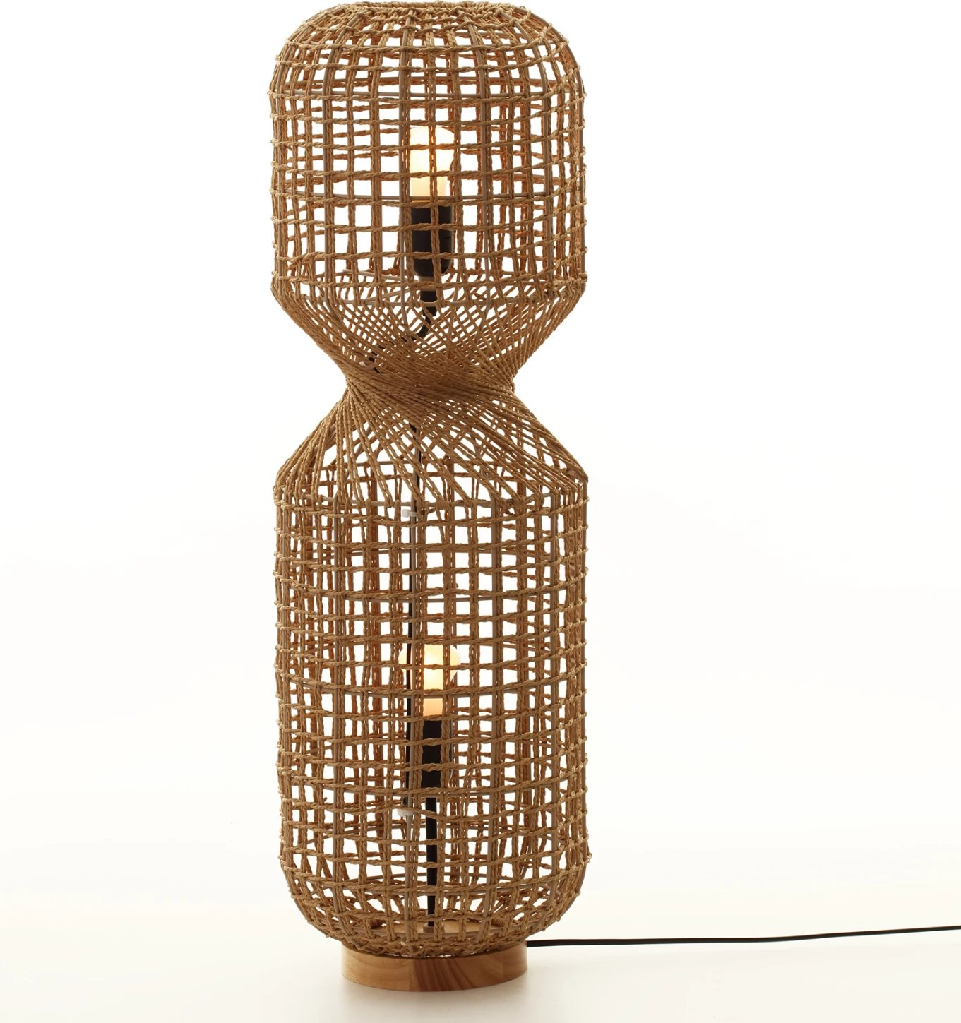 Llambë dyshemeje FH4359 metal-letër kafe - 2 llamba Φ25x78.5Hcm