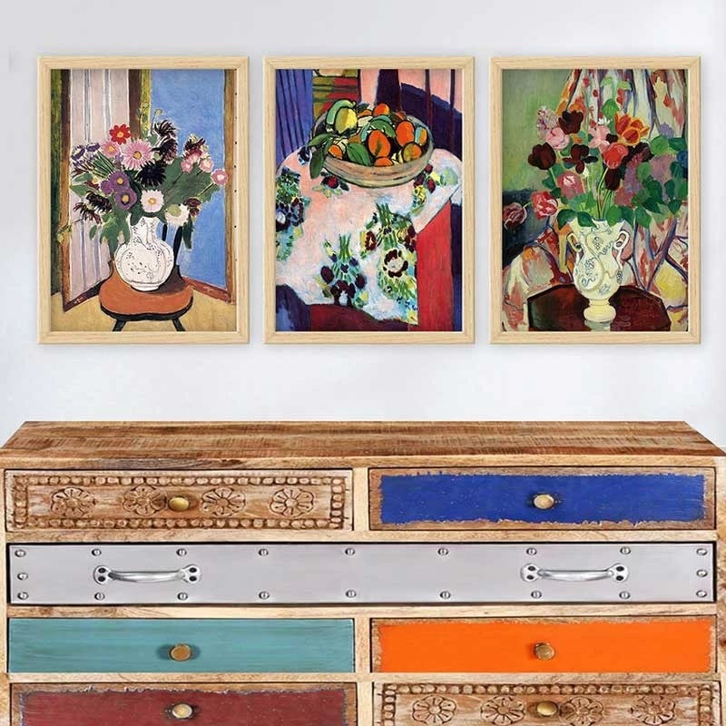 Pikturë dekorative me kornizë (3 copë), Wallity, 3NTC_UN0332494_3545