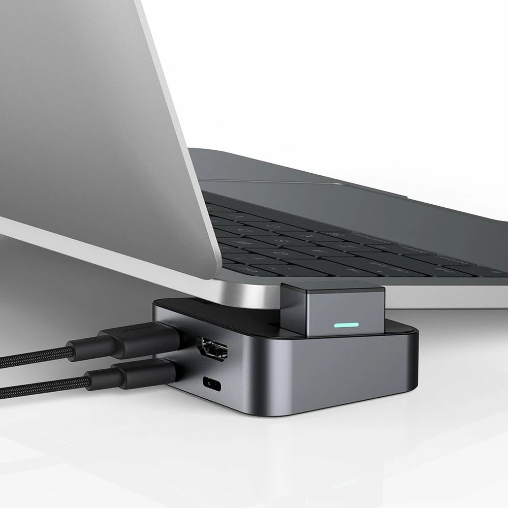 HUB multifunksional Joyroom S-H121, për MacBook Pro, 8 porta, Thunderbolt 3, Gri