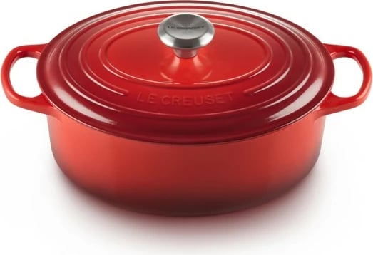 Tenxhere Le Creuset 21178290602430, 4.7L, ovale, gize, cherry red