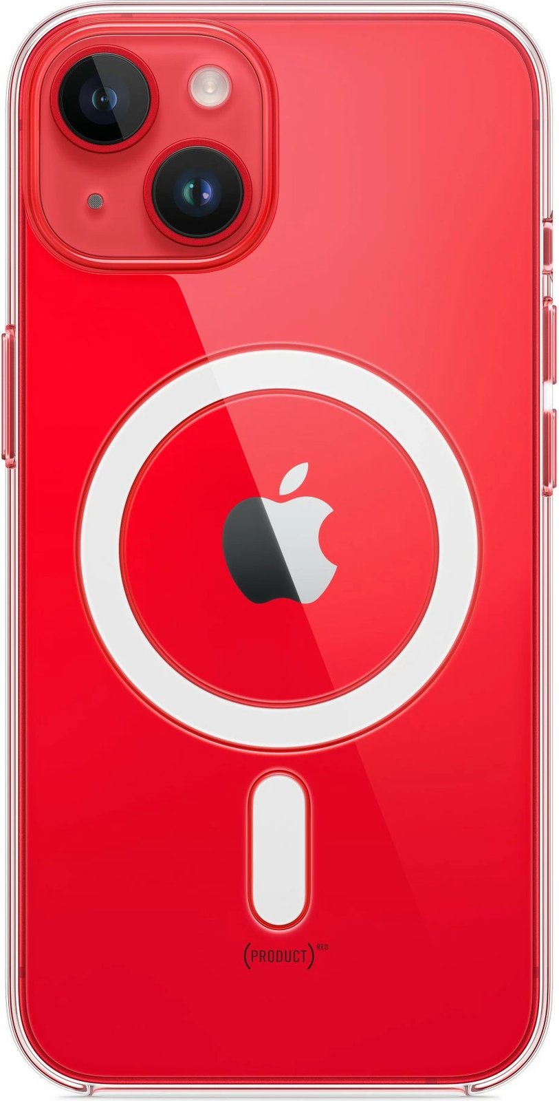 Mbështjellës Apple iPhone 14 Clear Case me MagSafe, transparent