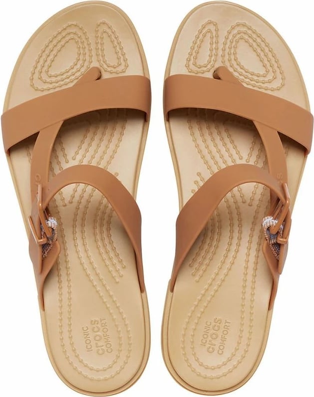 Papuqe Crocs për femra, kafe