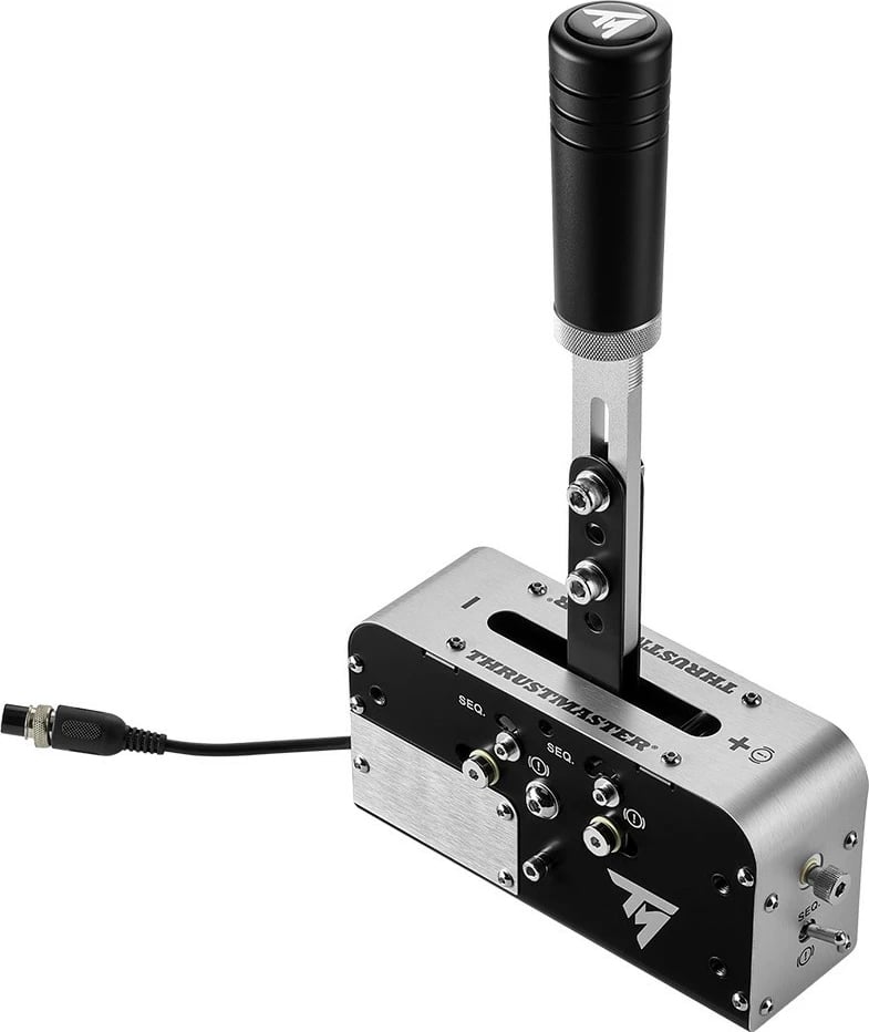 Fren dore dhe levë ndërrimi Thrustmaster TSS Handbrake + TSS Gearbox, për PC/PS4/PS5/Xbox, e zezë/argjendtë