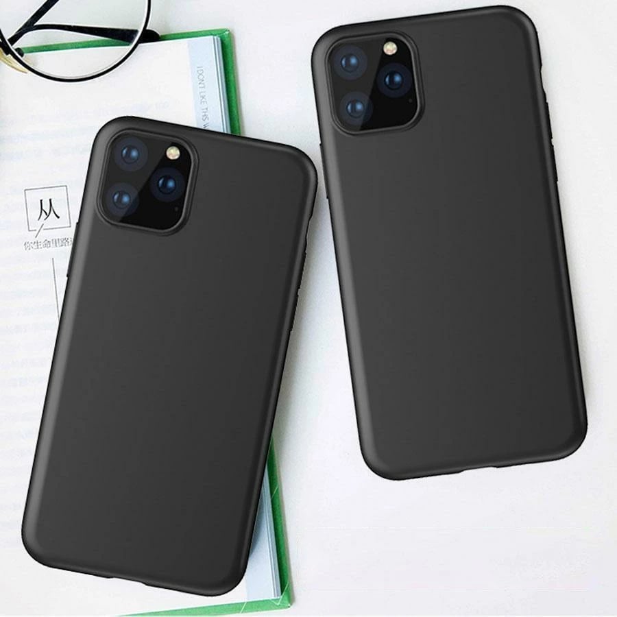 Mbështjellës fleksibil gel Hurtel për iPhone 15 Plus, TPU, i zi