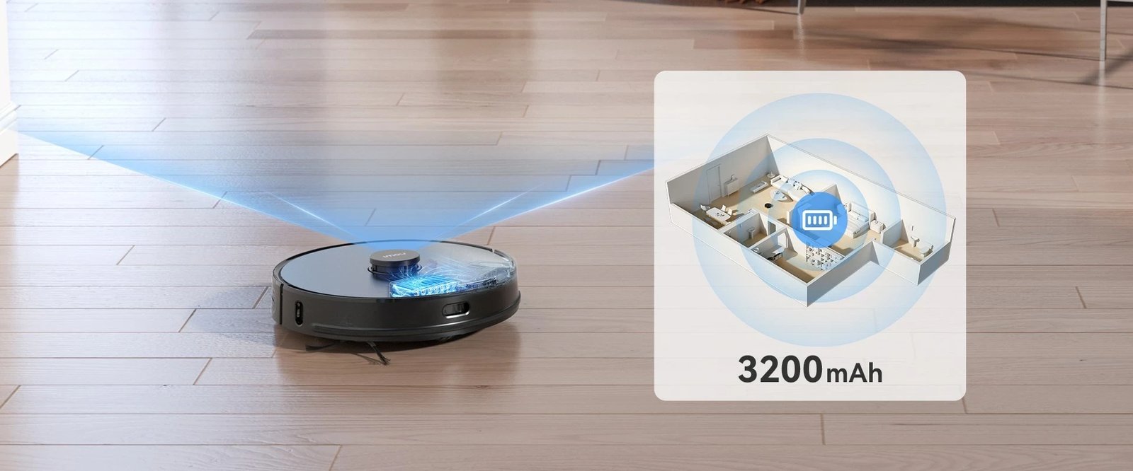Fshesë robotike imou RV-L21, pa qese, 0.3L, e zezë