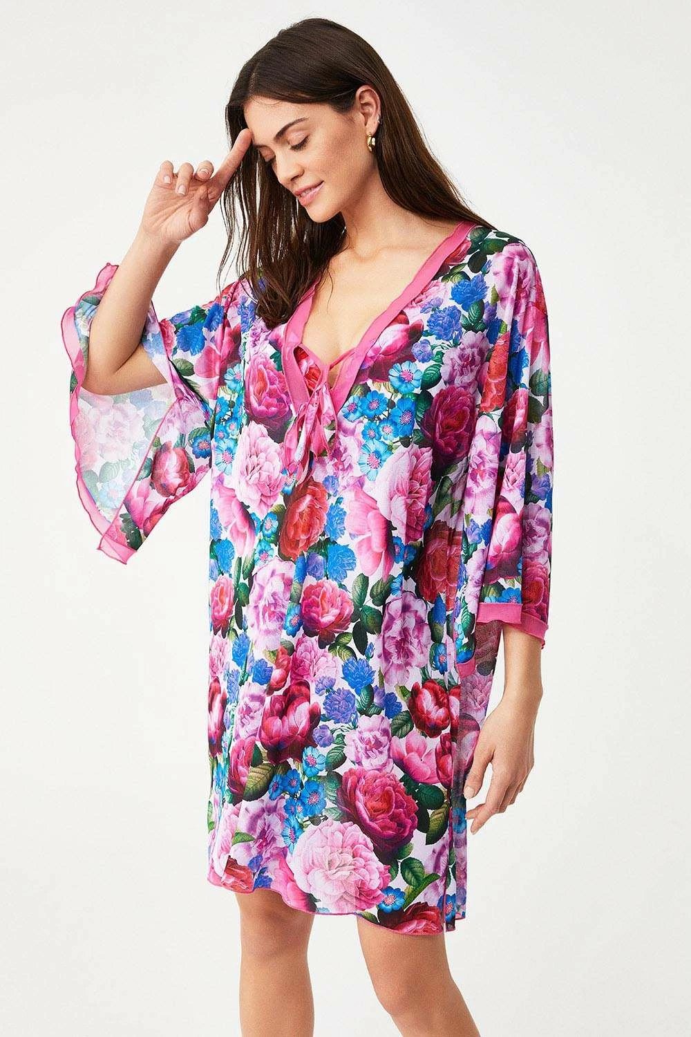 Pareo me lule, ngjyrë rozë, Jumeon, Fiore