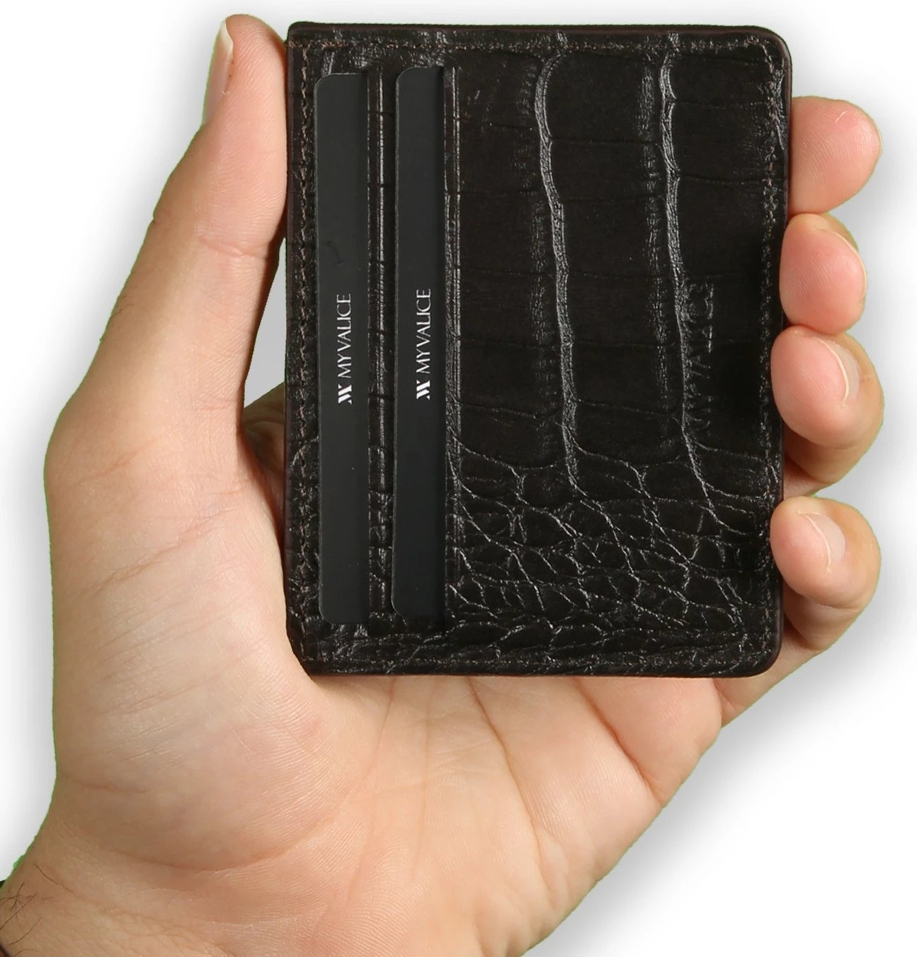 Portofol lëkure Zoozie Bags, kafe, 3437