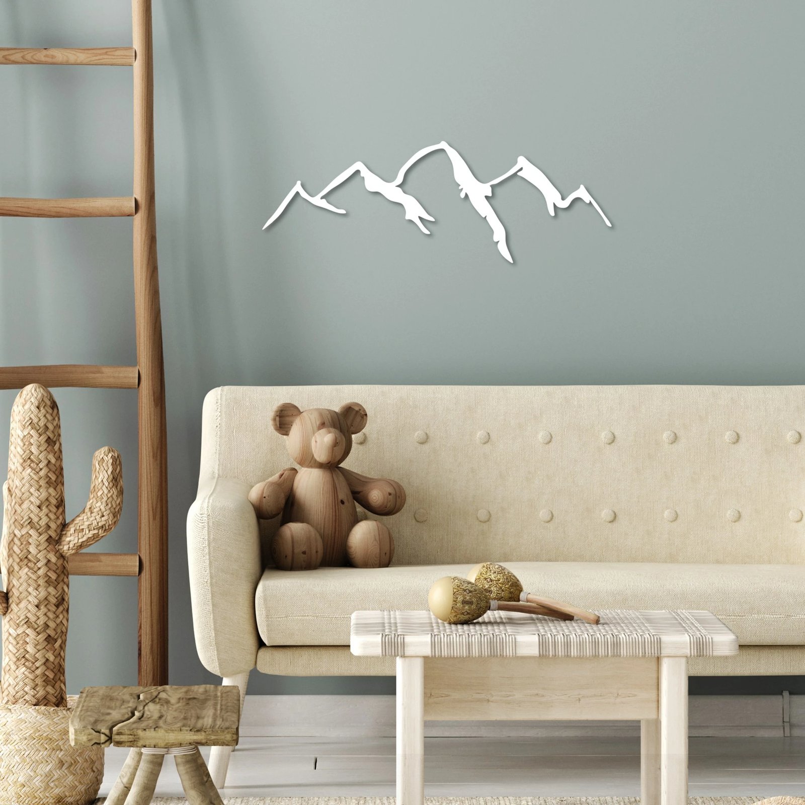 Aksesor dekorativ metalik për mur, Wallity, mal - 4