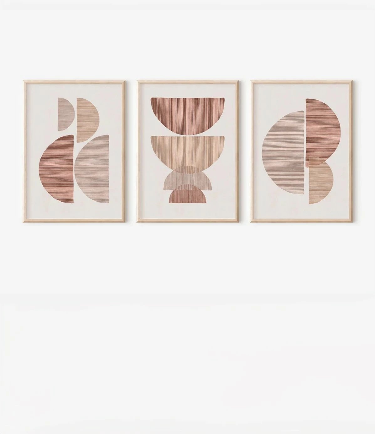 Pikturë dekorative me kornizë (3 copë), Wallity, 3Dartsohoset56