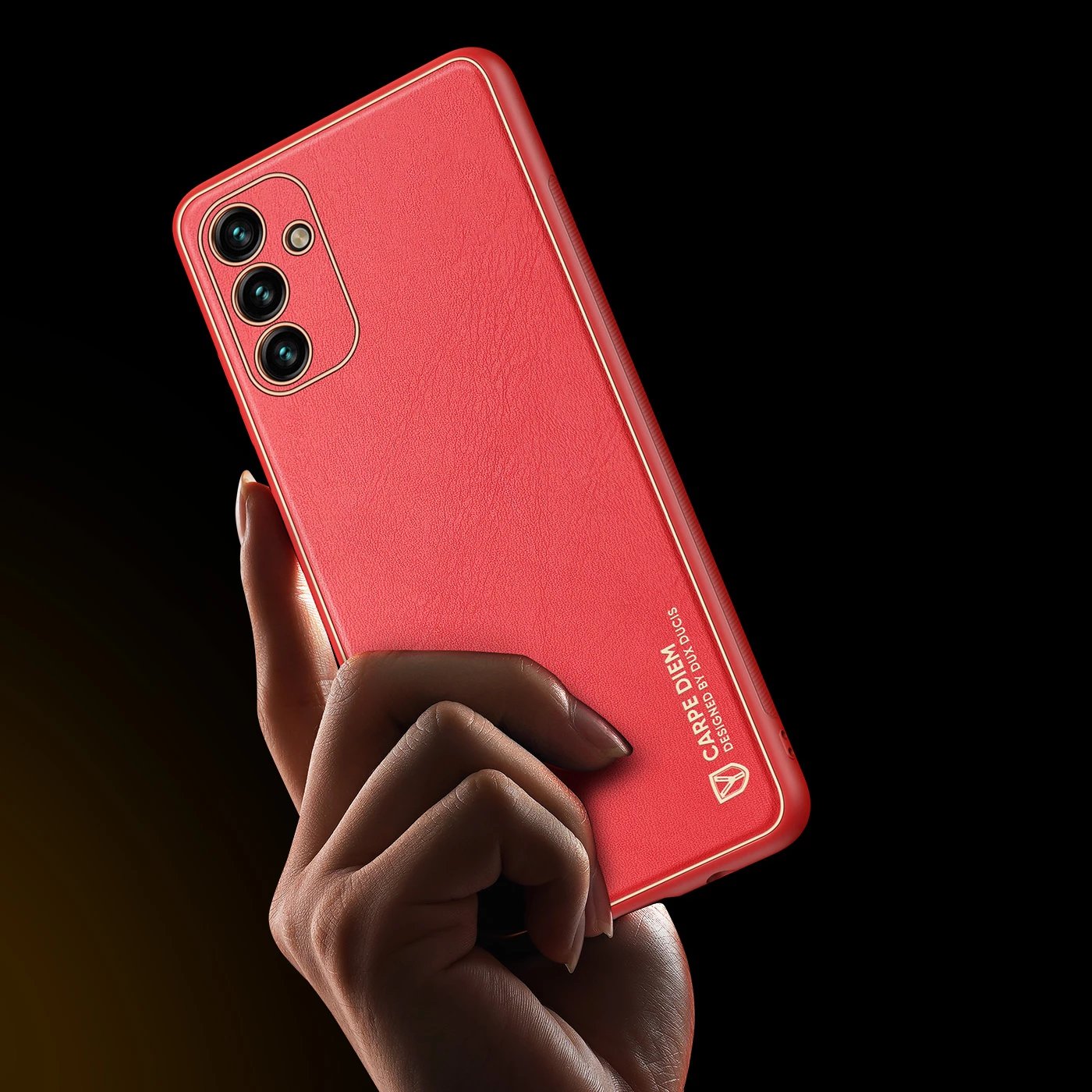 Mbështjellës Dux Ducis Yolo për Samsung Galaxy A13 5G, lëkurë ekologjike, Kuq