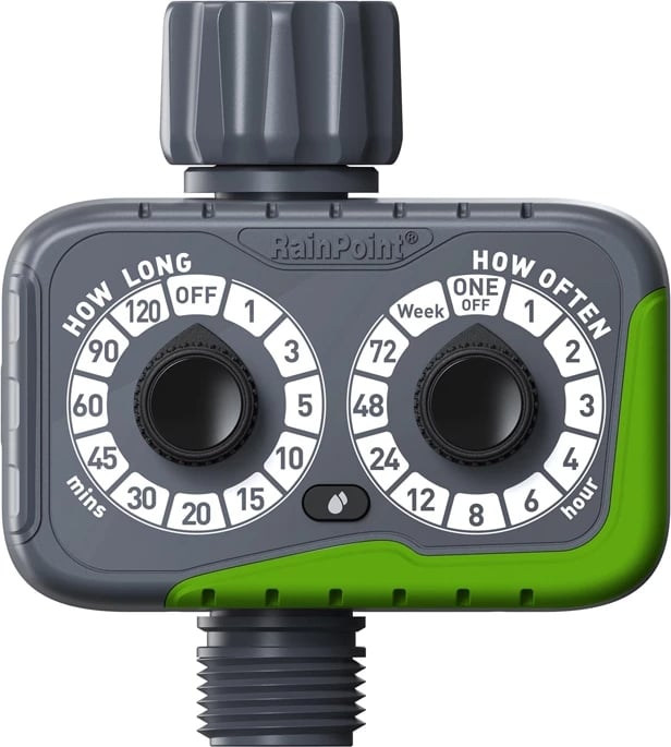 Programues automatik për ujitje RainPoint ITV152, për rubineta 3/4" ose 1", IP55, Gri