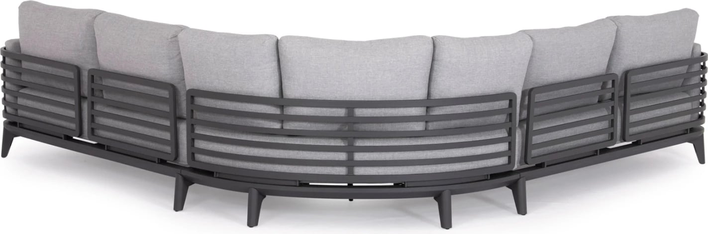 Set këndi për lounge jashtë, 4 pjesë, ORION, alumini ngjyrë gri e errët & olefin, CD6191.01