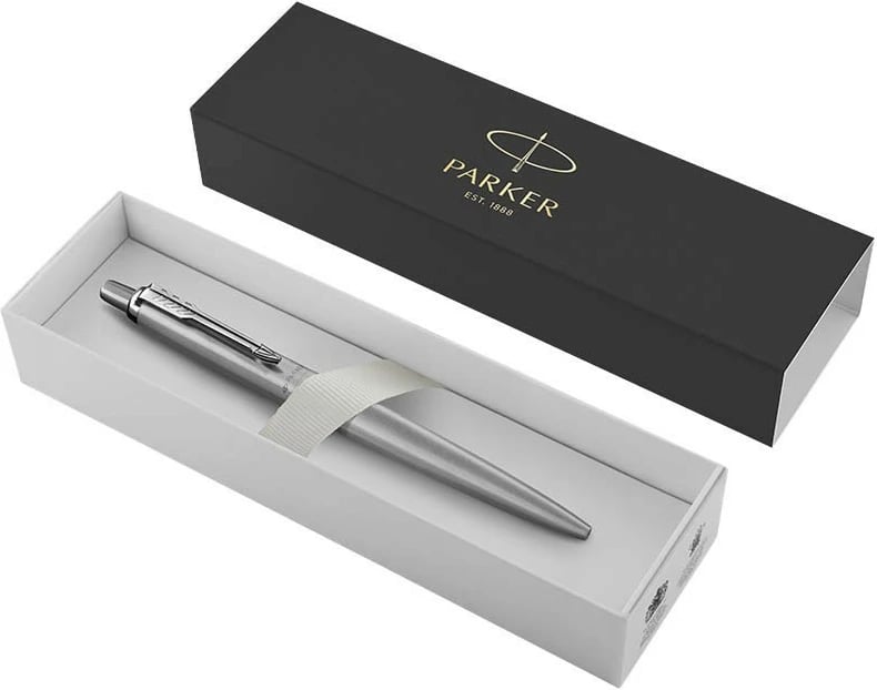 Stilograf PARKER Jotter XL, klips, i mbushshëm, ngjyrë argjendi, bojë blu