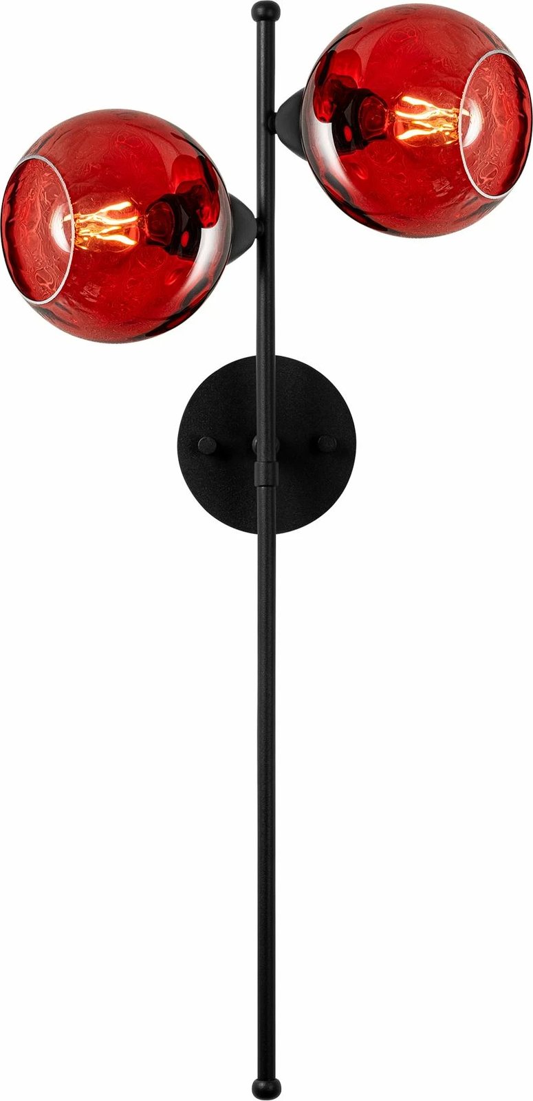 Llambë muri Opviq Benek, e kuqe dhe e zezë, 35x21x72cm